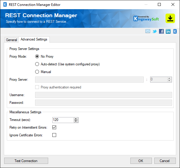 DocuSign Connection Manager - Advanced Settings